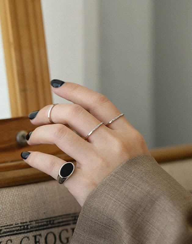 Classic Band Silver Ring