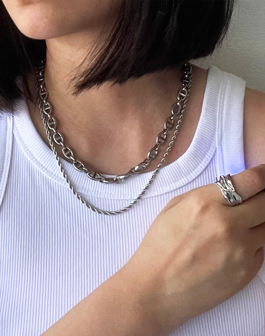 Bold Chain Silver Necklace