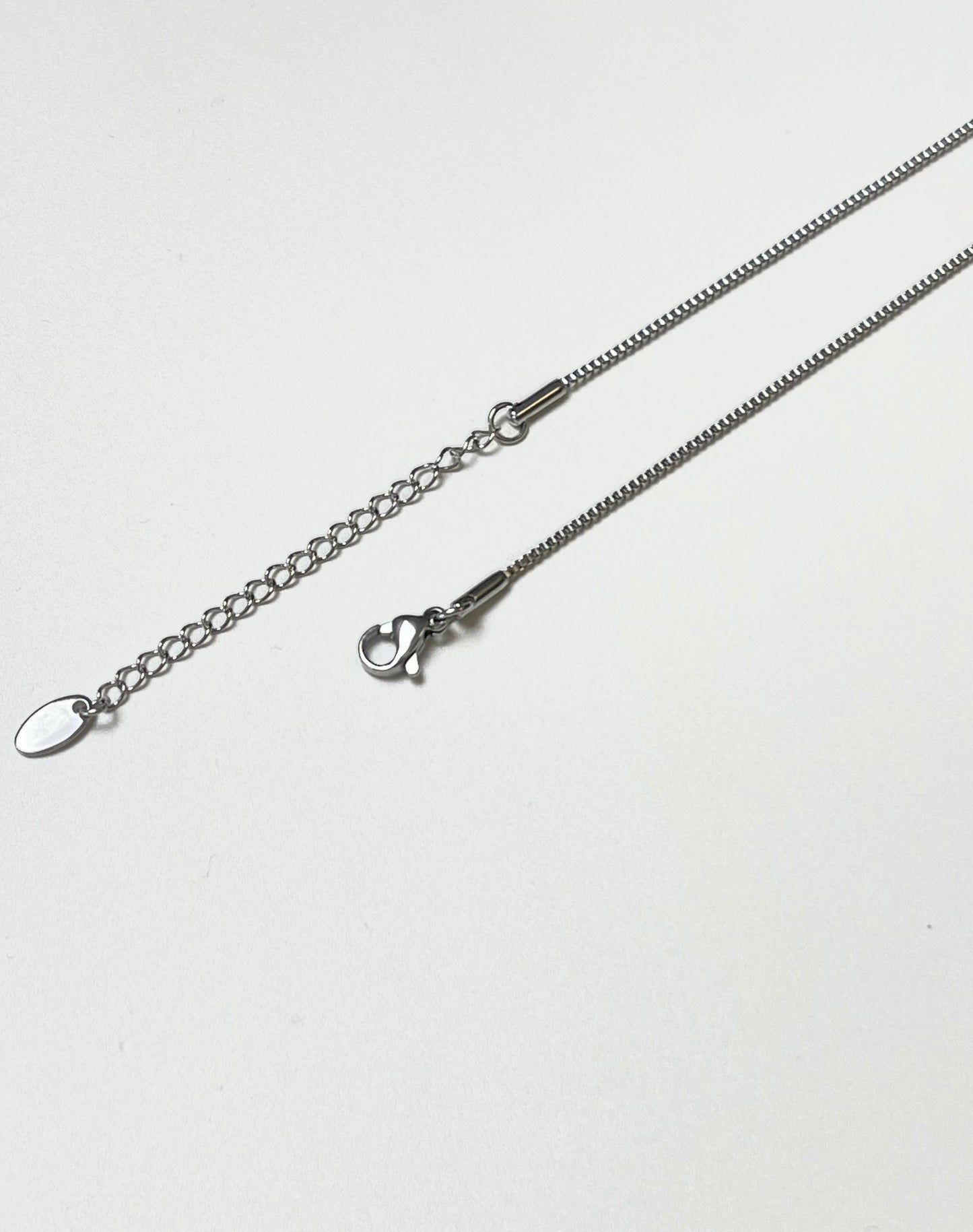 Box Thin Silver Necklace
