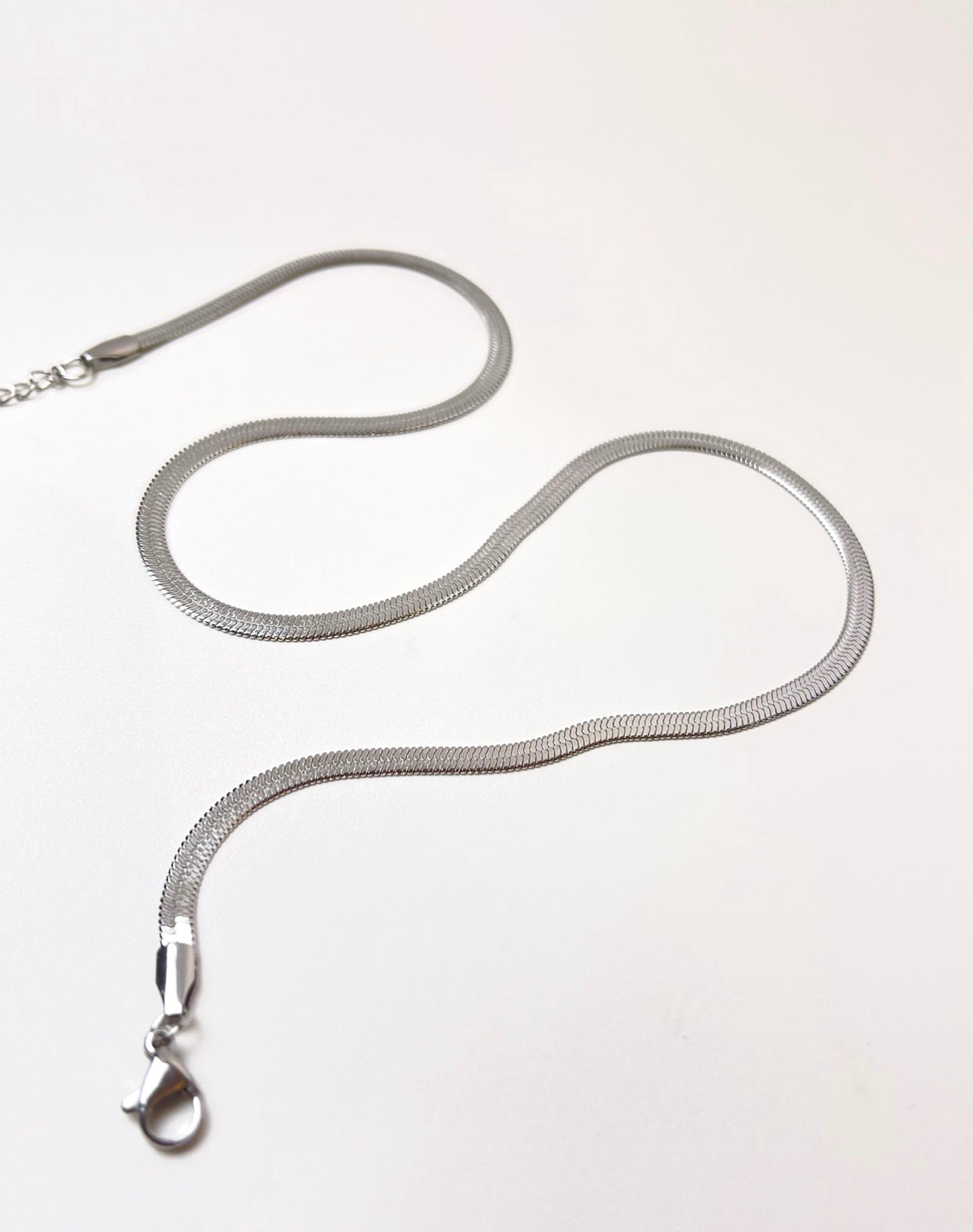 Cobra Chain Silver Necklace