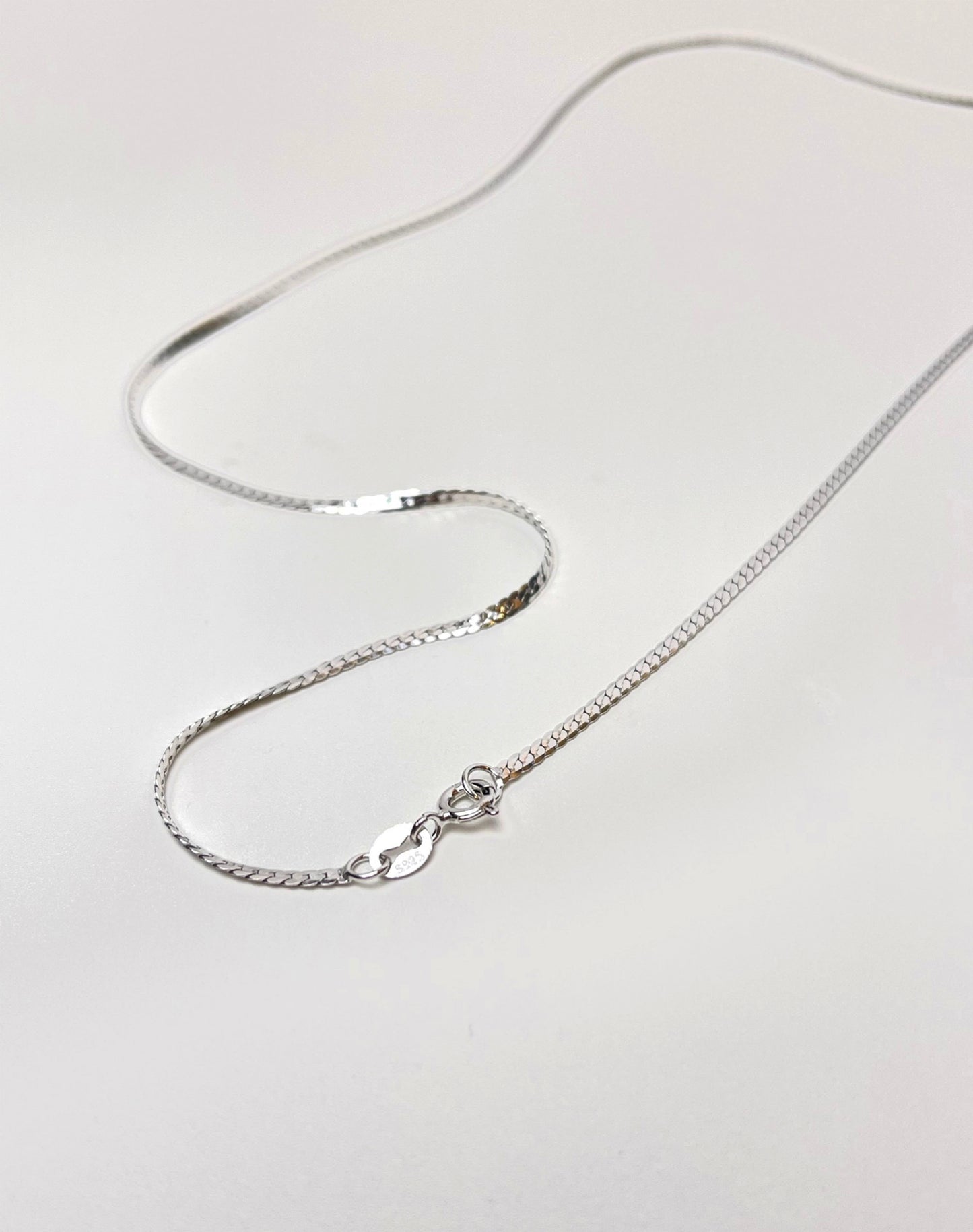 Basic Braid Silver Necklace