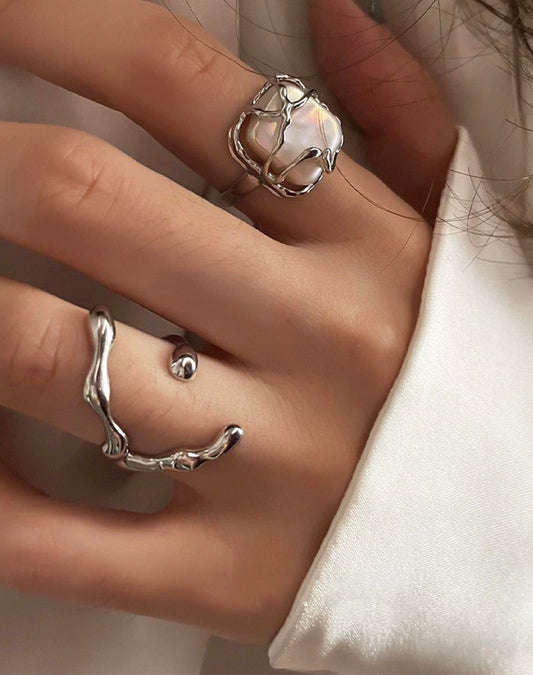 Mi Minimal Silver Ring