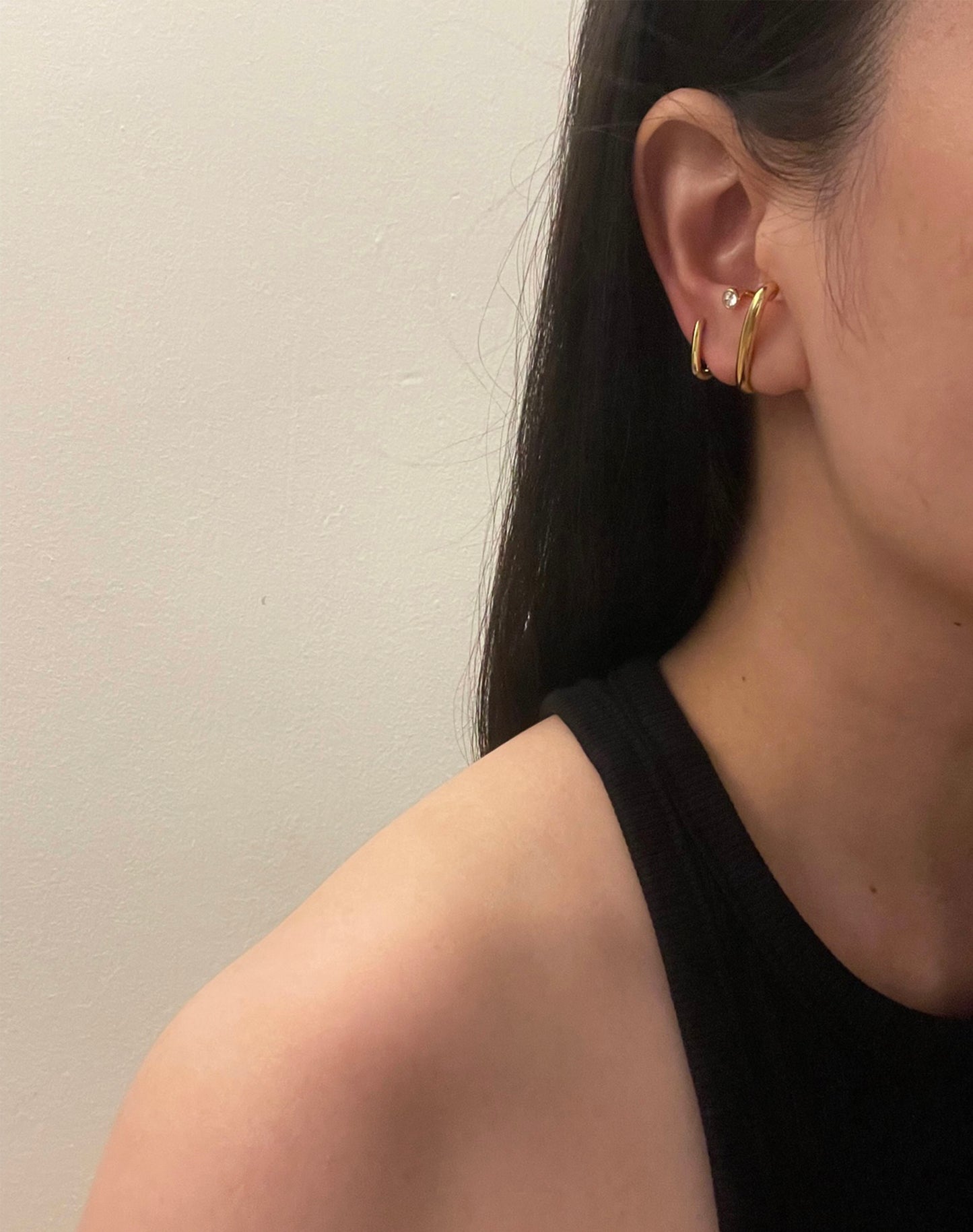 Harper Diamond Gold Earrings