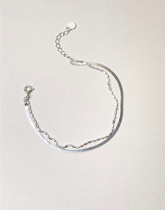 Duo Silver Bracelet