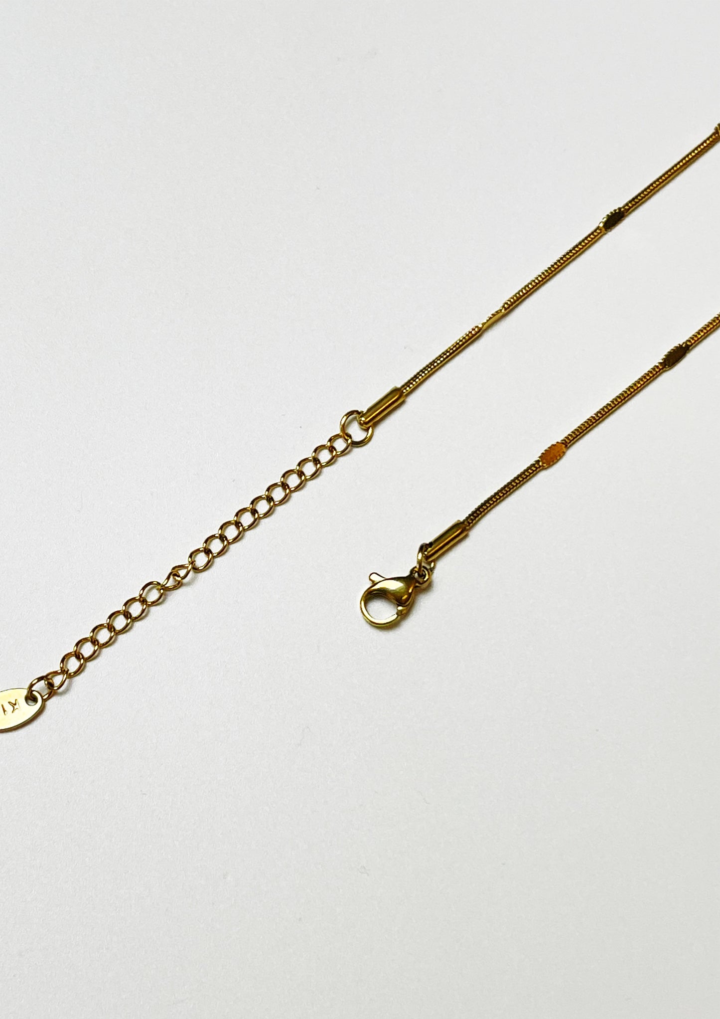 Box Flat Thin Gold Necklace