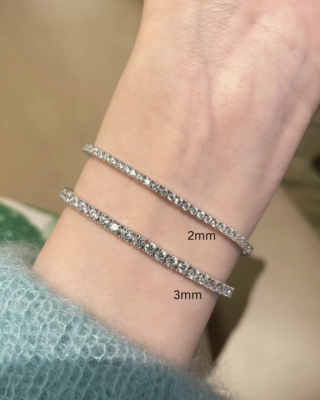 Cube Sparky Silver Bracelet