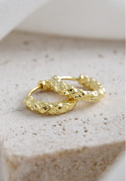 Sadie Hoop Gold Earrings