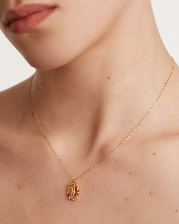 Pavé Mixed Crystal Color Gold Necklace