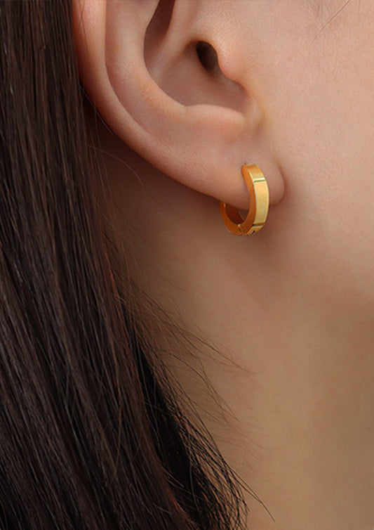 Mini Hoop Gold Earrings