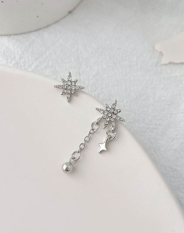 Everyday Star Silver Stud Earrings
