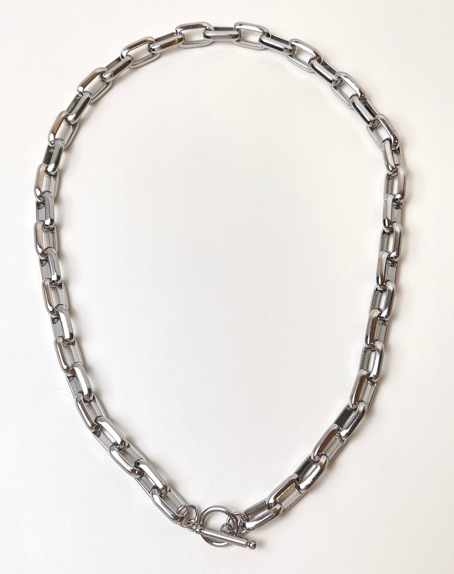 Cuban Chain Silver Necklace