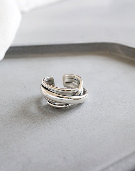 Divide Silver Ring