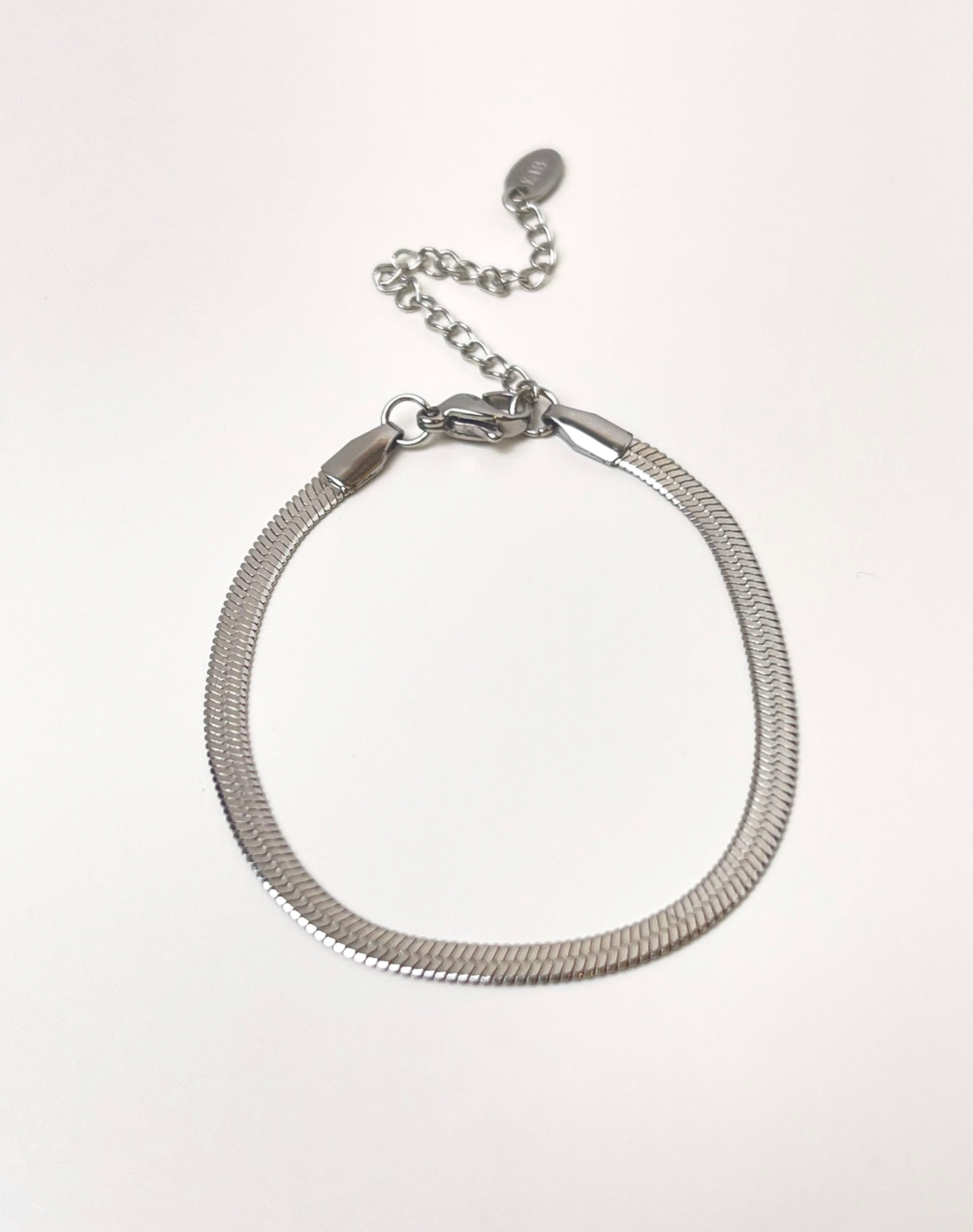 Cobra Chain Silver Bracelet