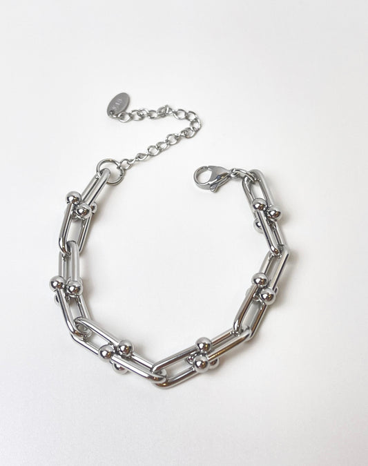 U Silver Bracelet