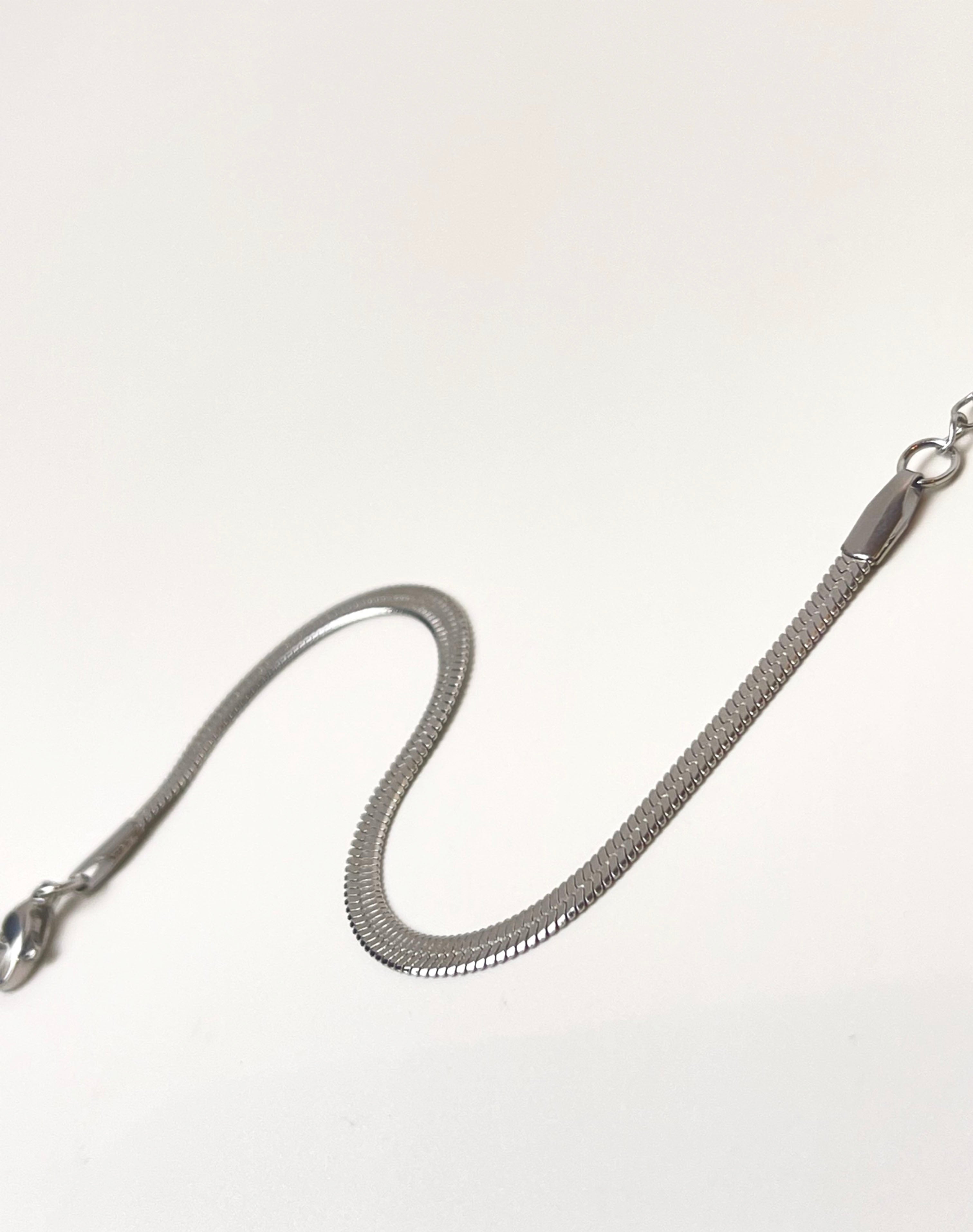 Cobra Chain Silver Bracelet