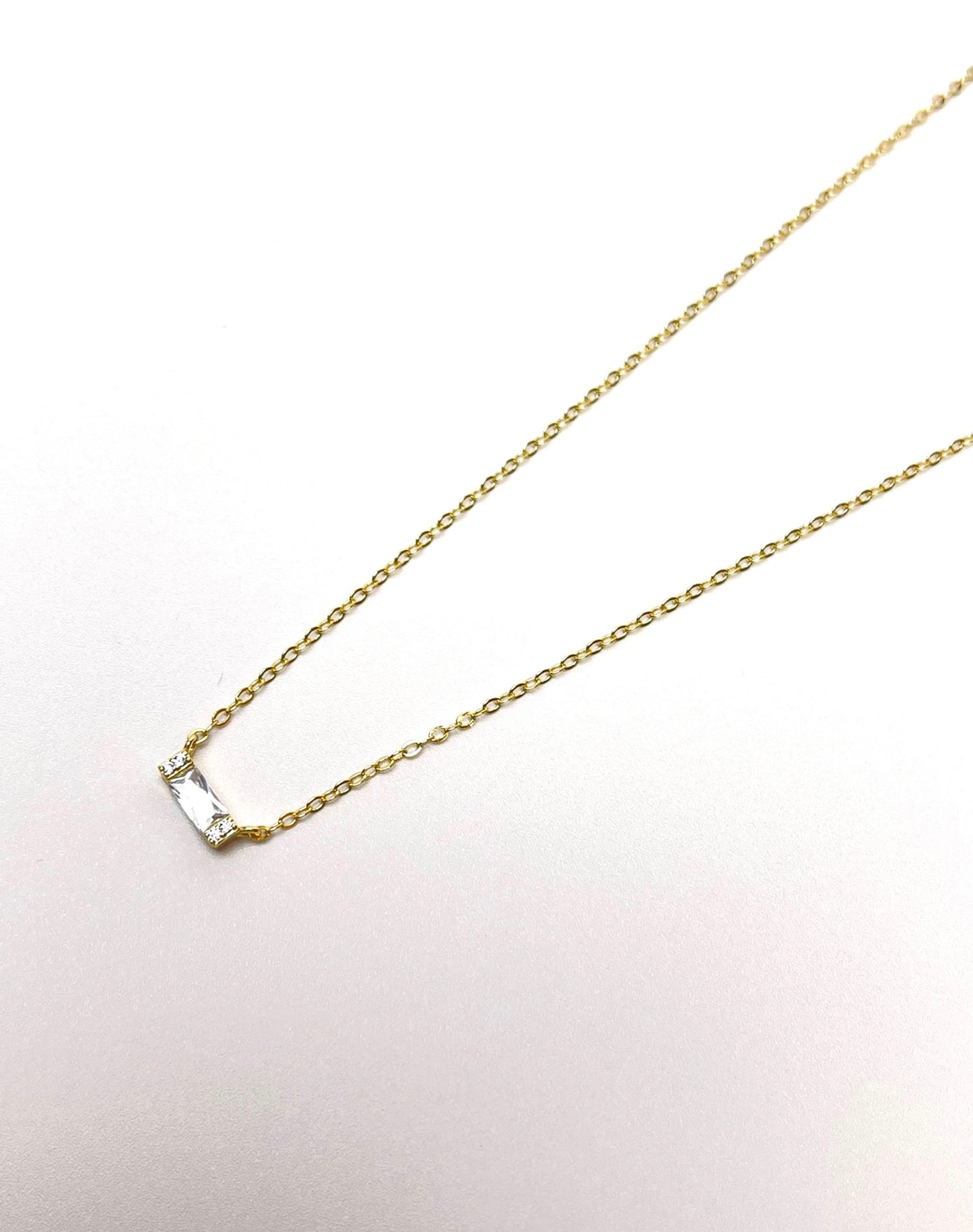 Amber Crystal Gold Necklace