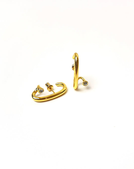 Harper Diamond Gold Earrings