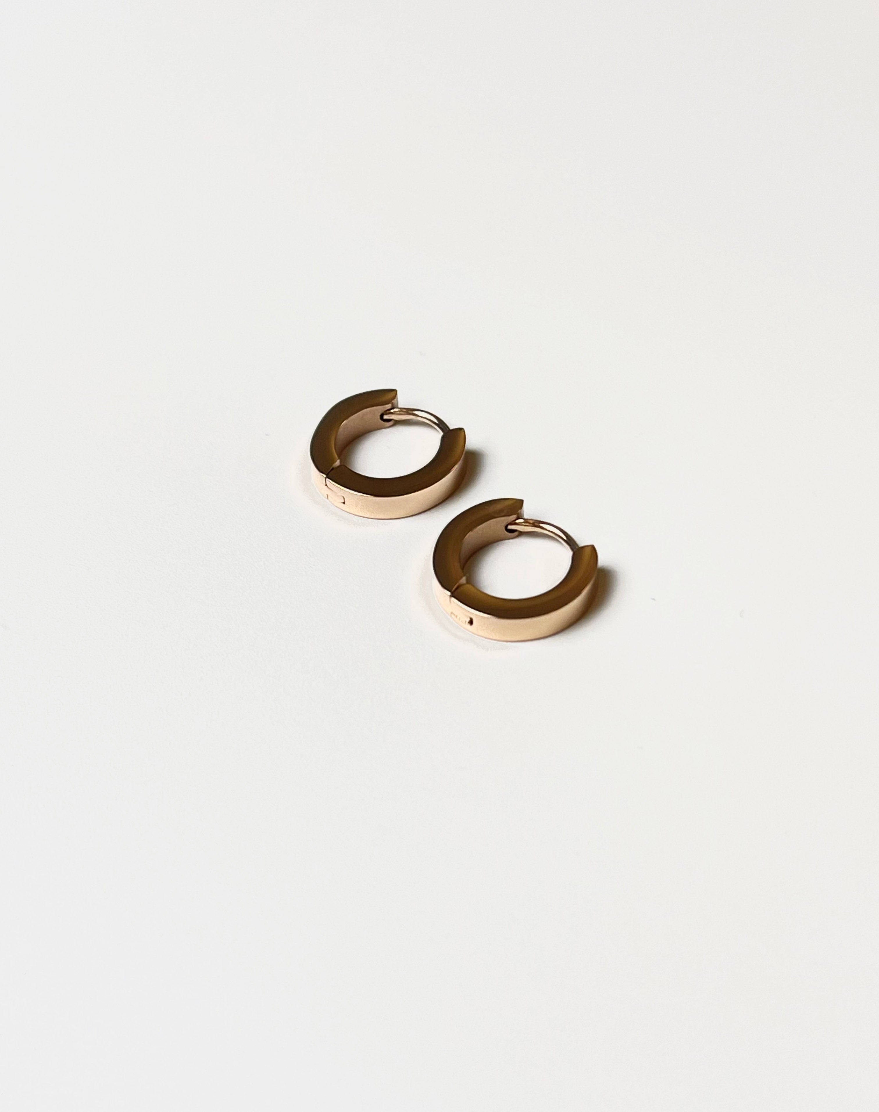 Mini Hoop Gold Earrings