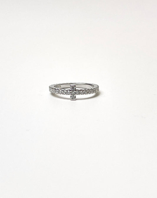 Cross Silver Ring