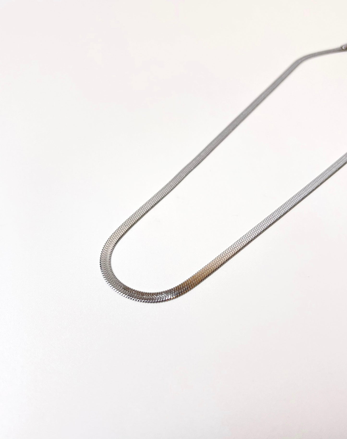 Cobra Chain Silver Necklace