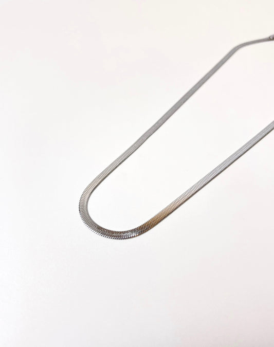 Cobra Chain Silver Necklace