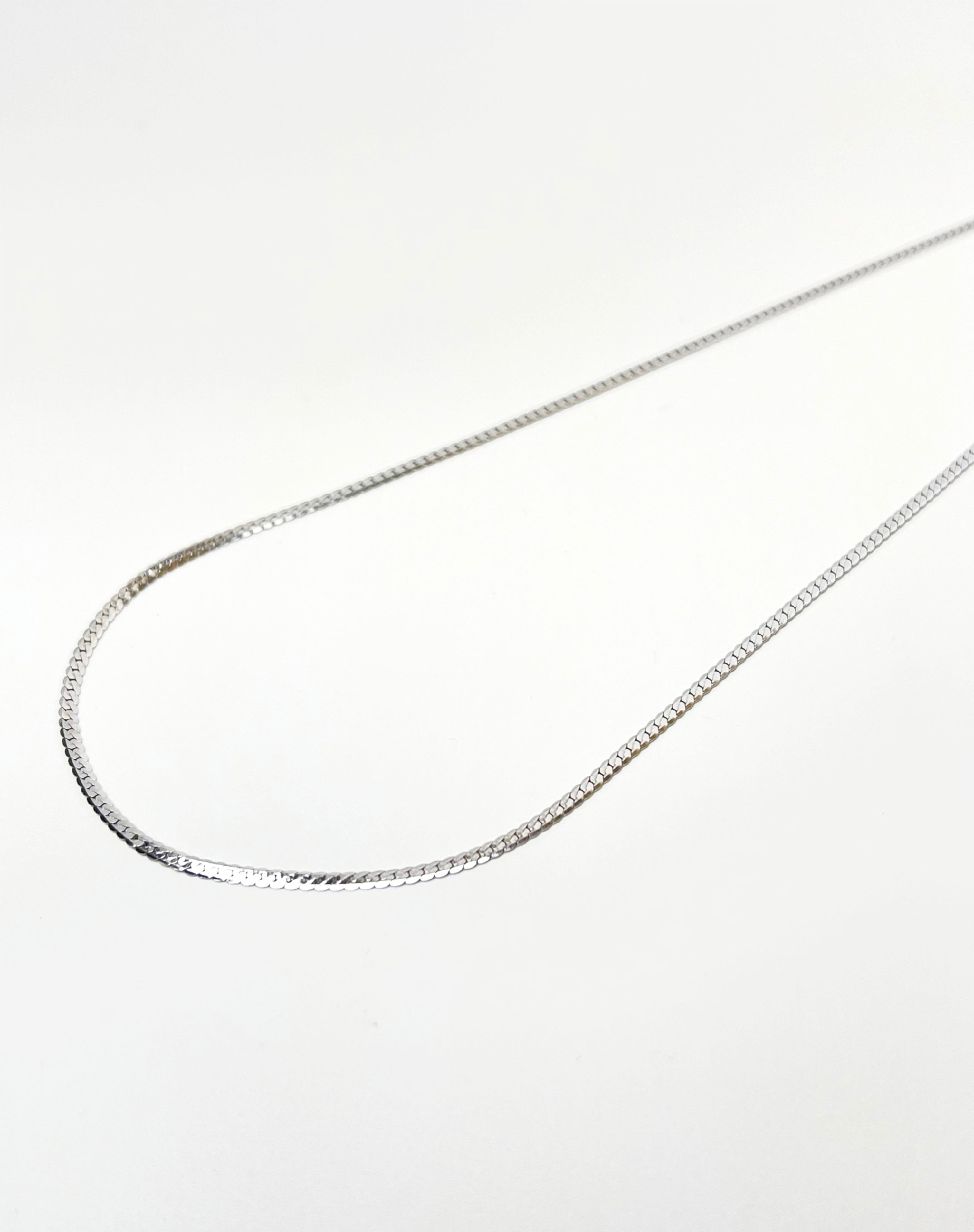 Basic Braid Silver Necklace