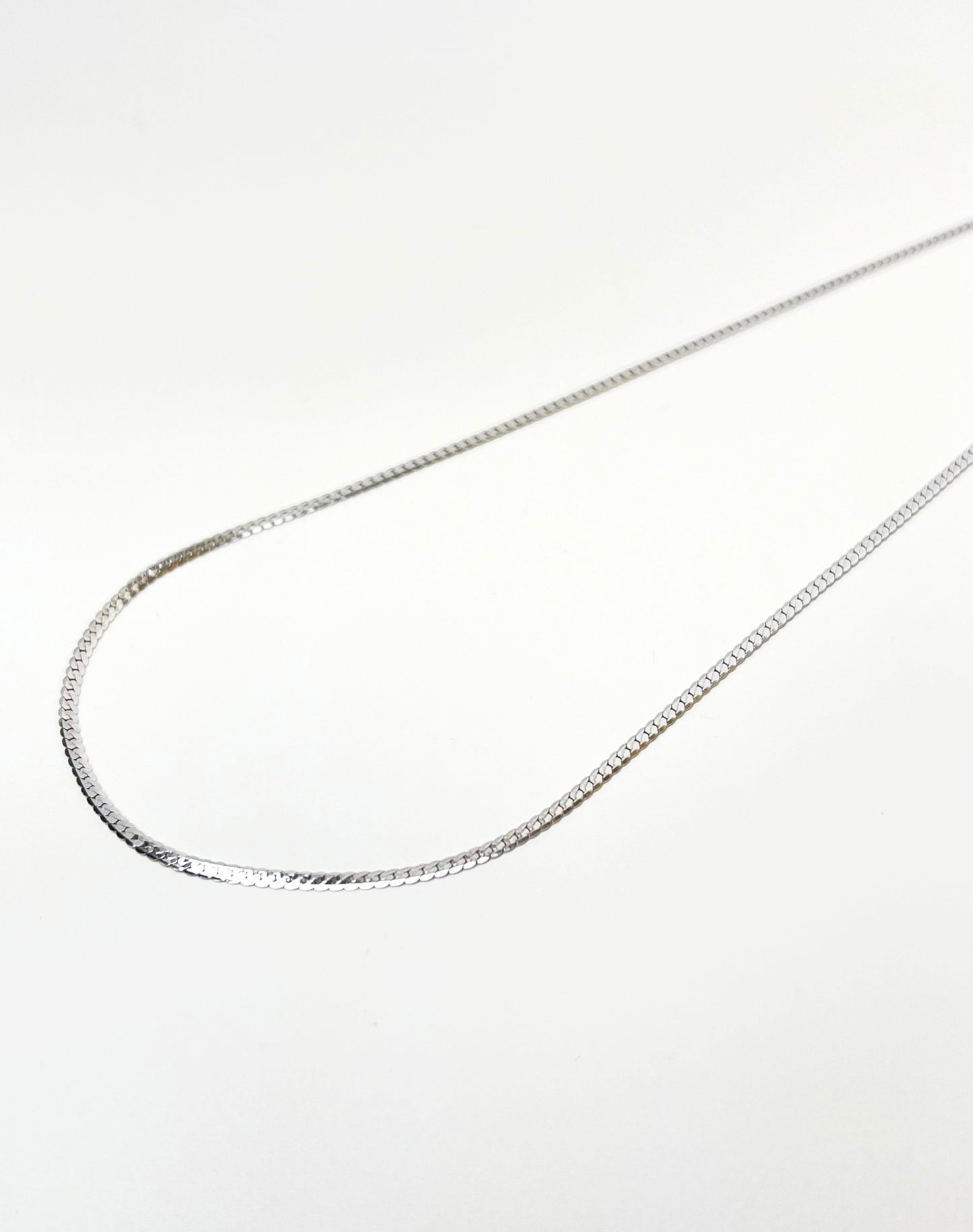 Basic Braid Silver Necklace