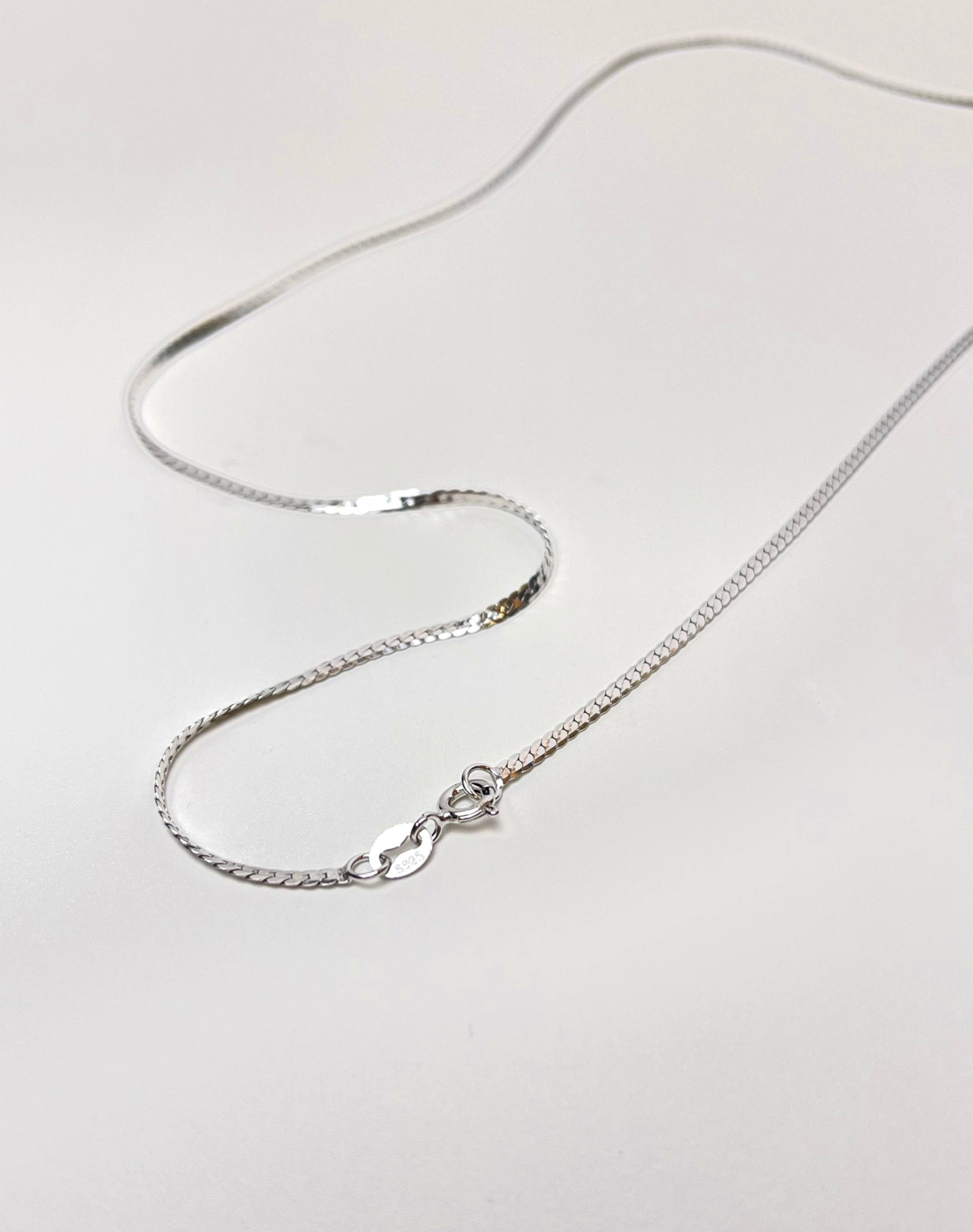 Basic Braid Silver Necklace