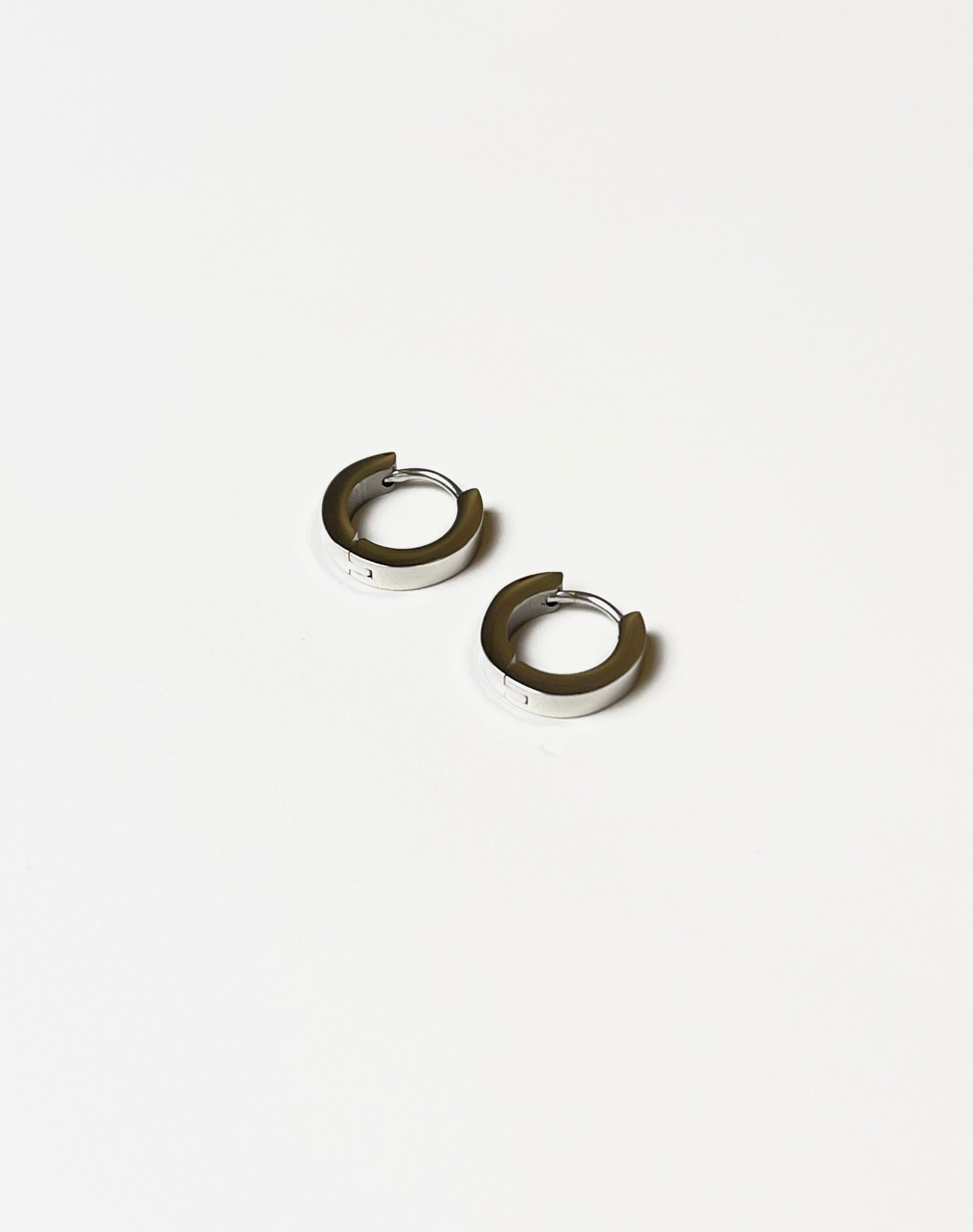 Mini Hoop Silver Earrings