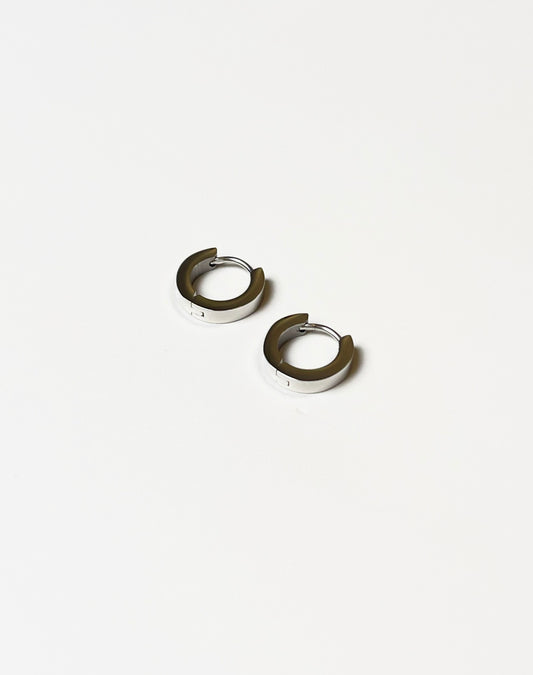 Mini Hoop Silver Earrings