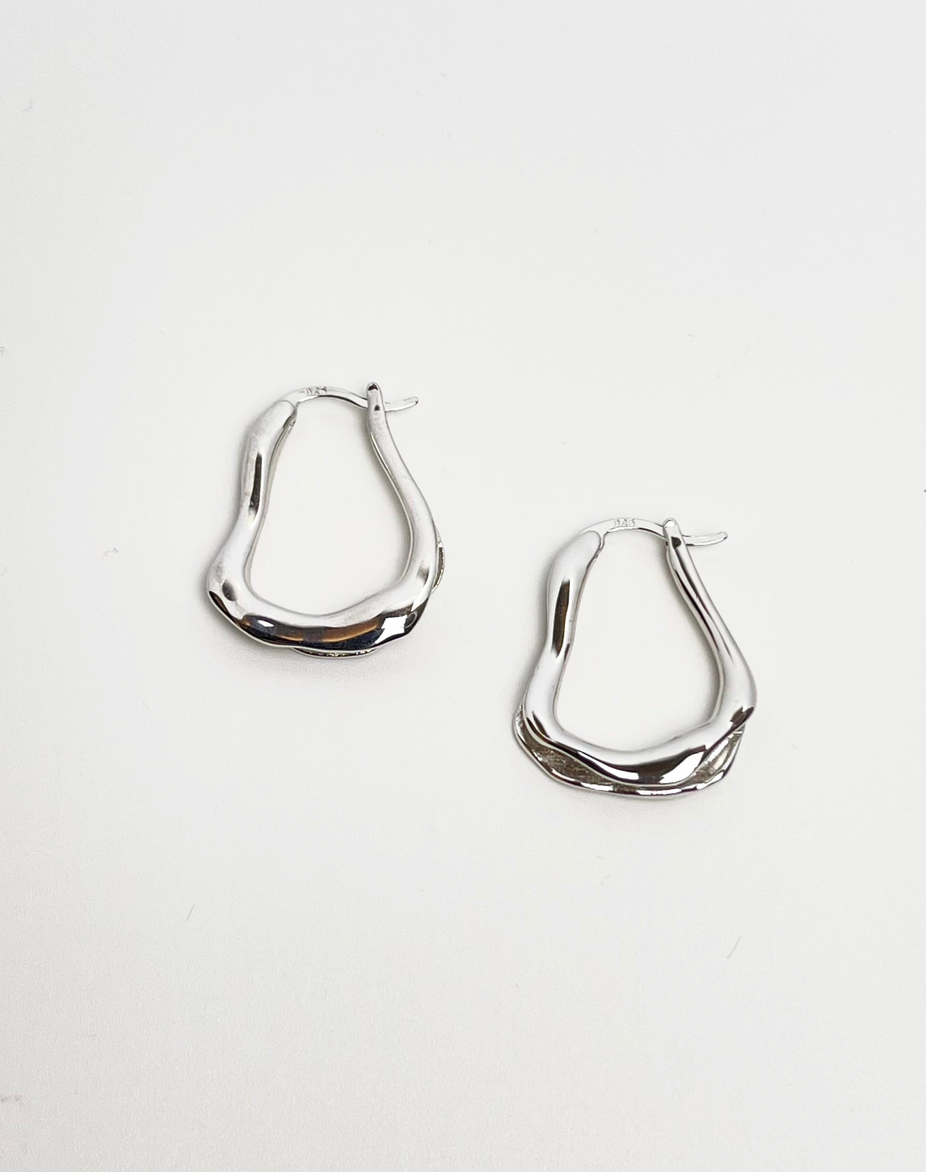Piper Hoops Silver Earrings