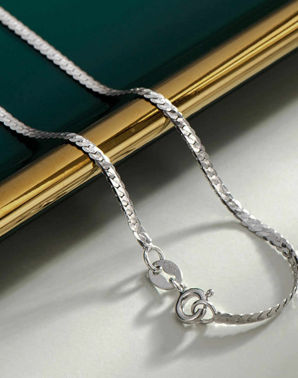 Basic Braid Silver Necklace