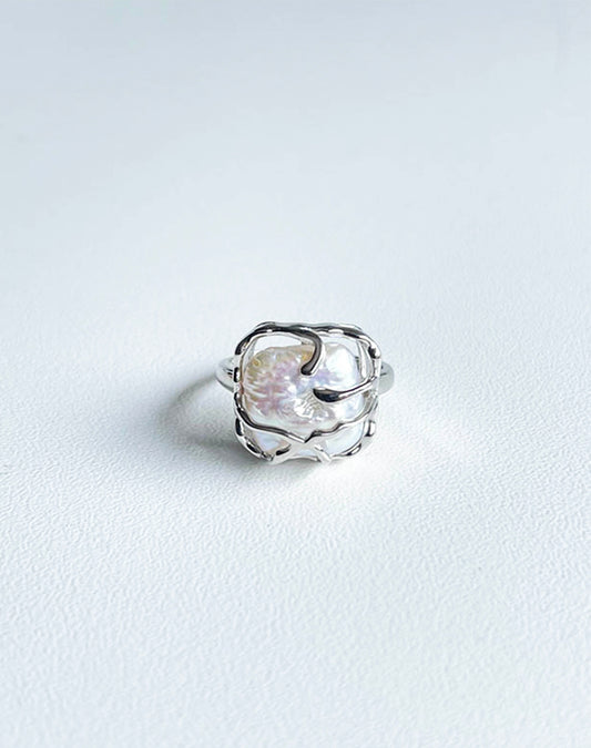 Juniper Pearl Silver Ring