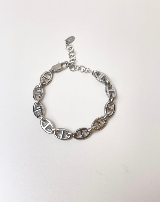 Bold Chain Silver Bracelet