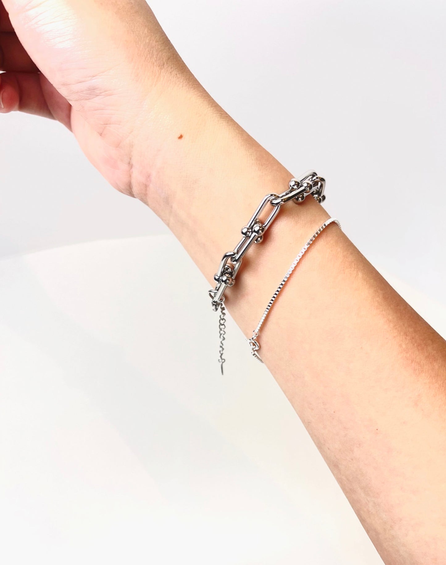 U Silver Bracelet