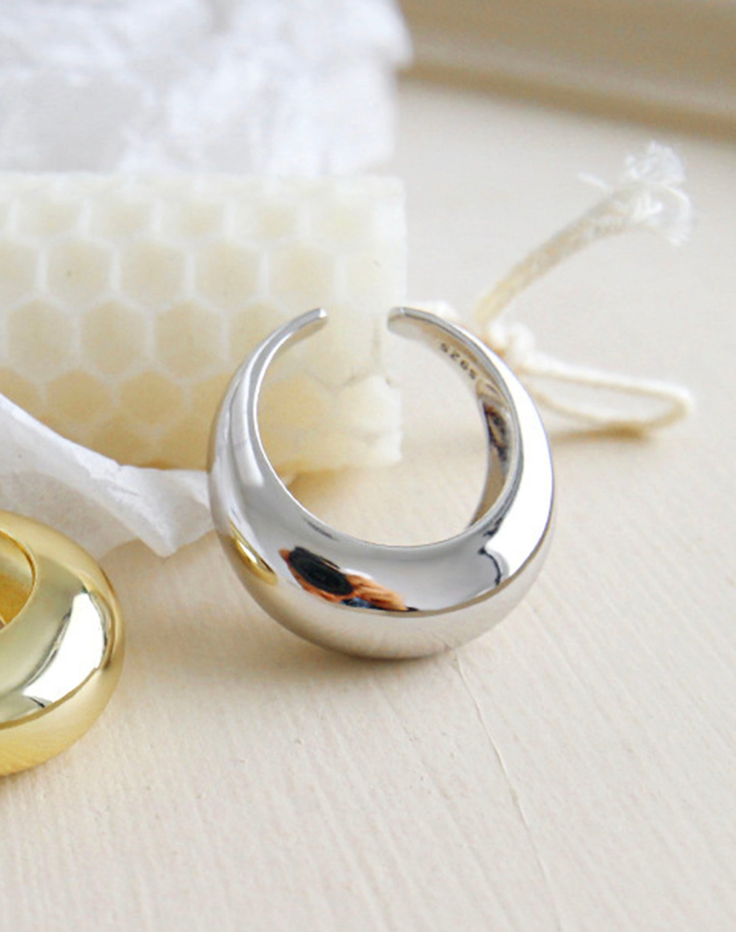 Rome Chunky Silver Ring