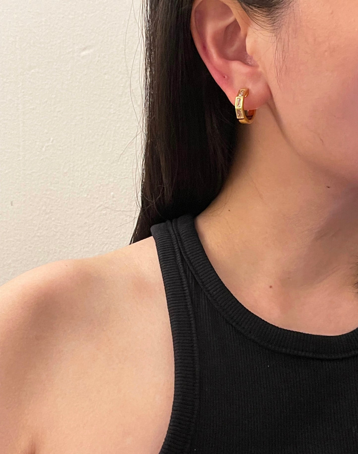 Sparky Cuff Gold Earrings