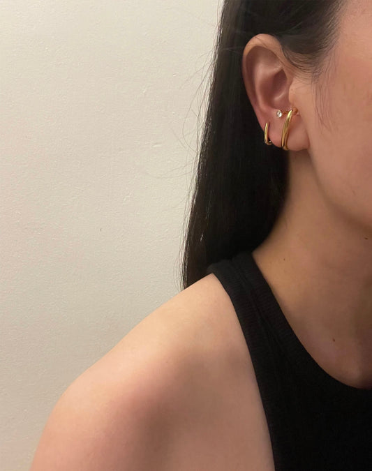 Harper Diamond Gold Earrings