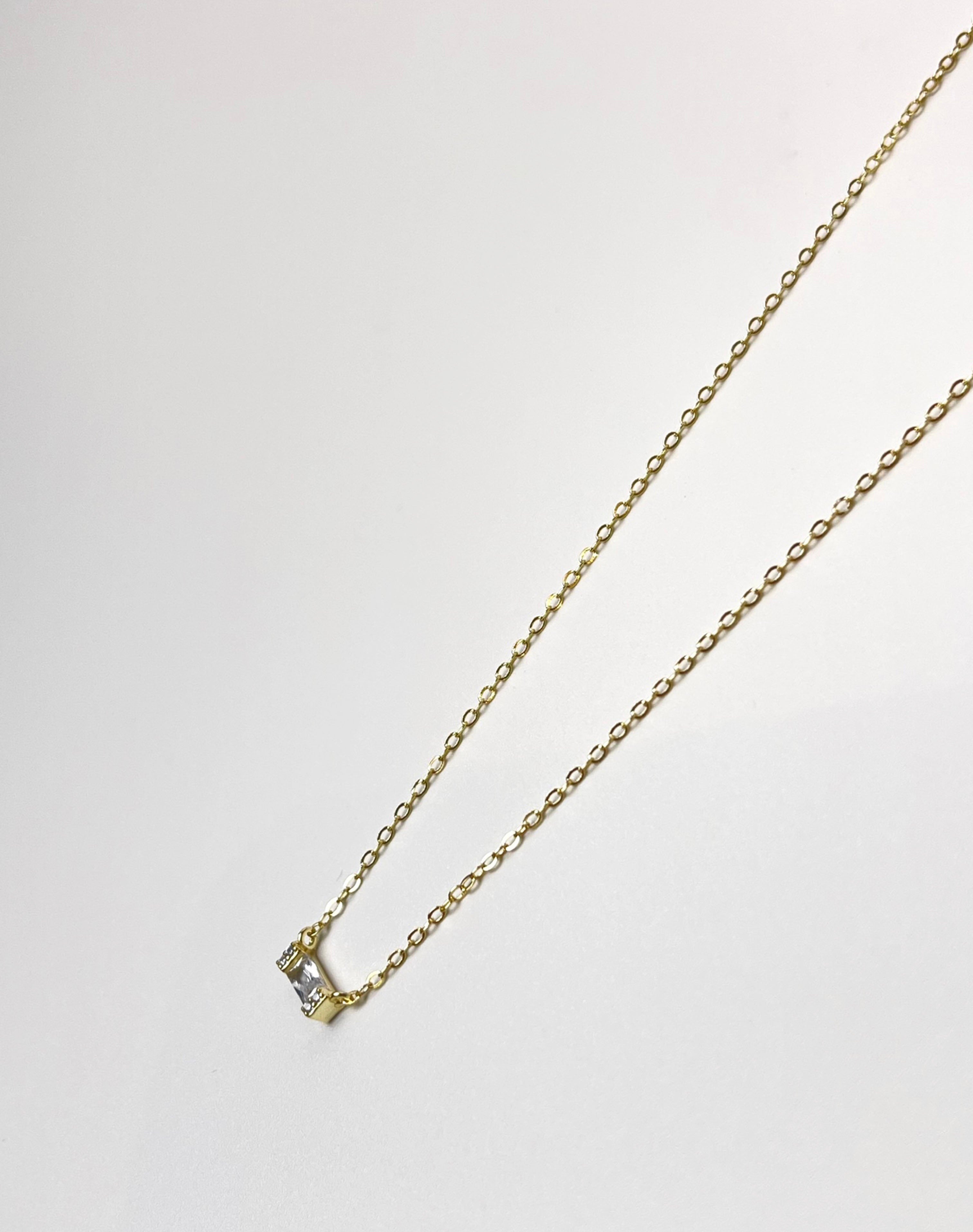 Amber Crystal Gold Necklace