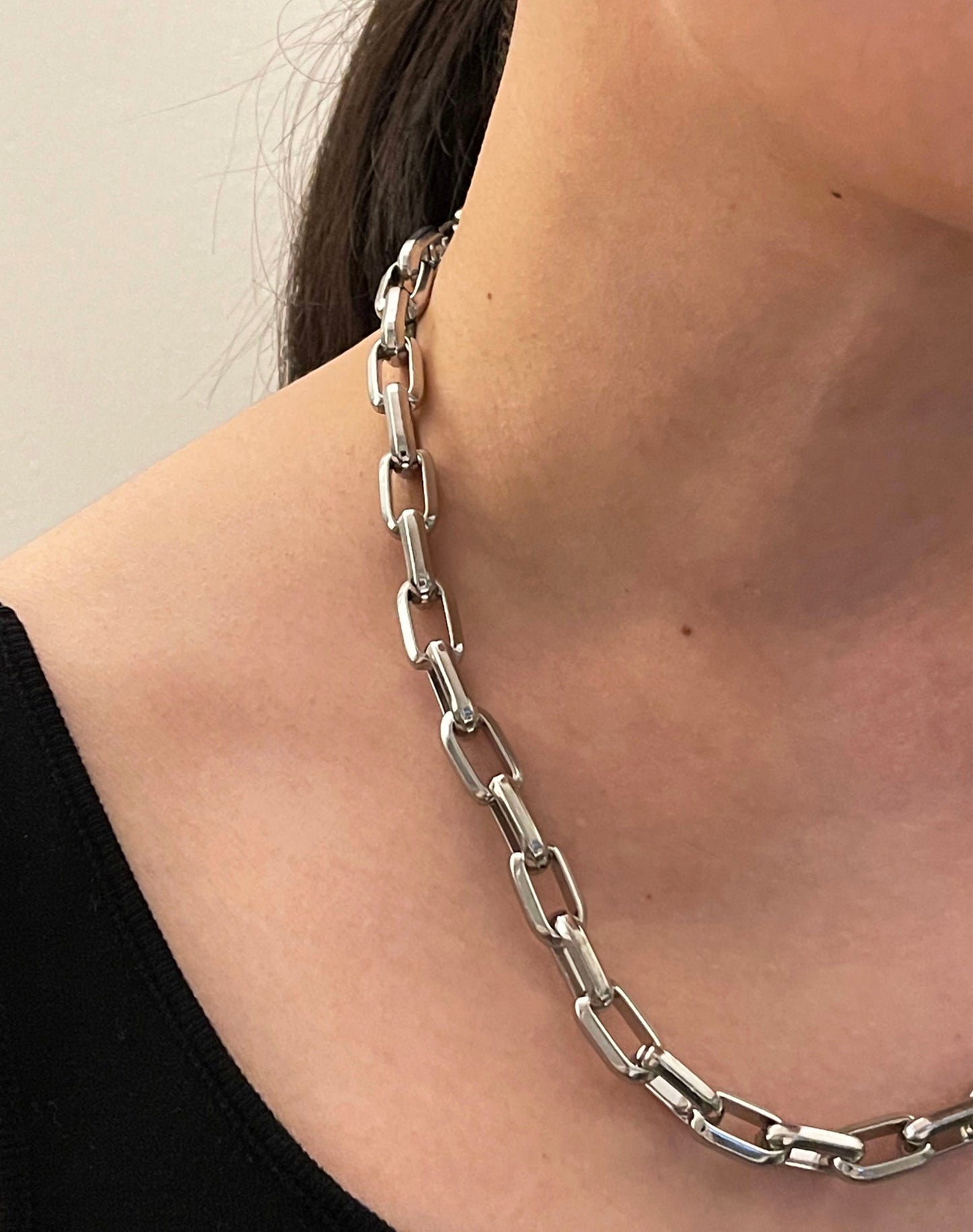 Cuban Chain Silver Necklace