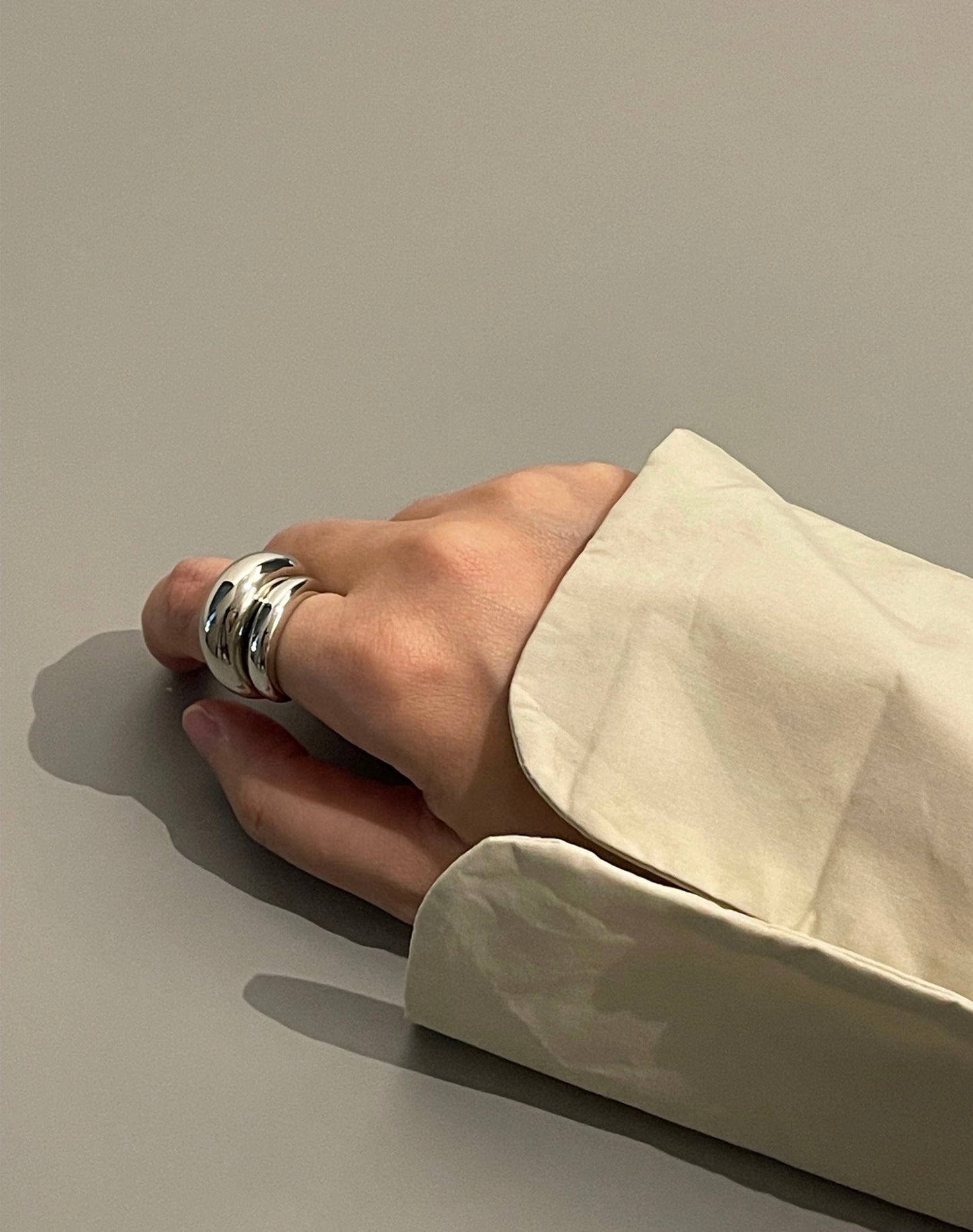 Rome Chunky Silver Ring