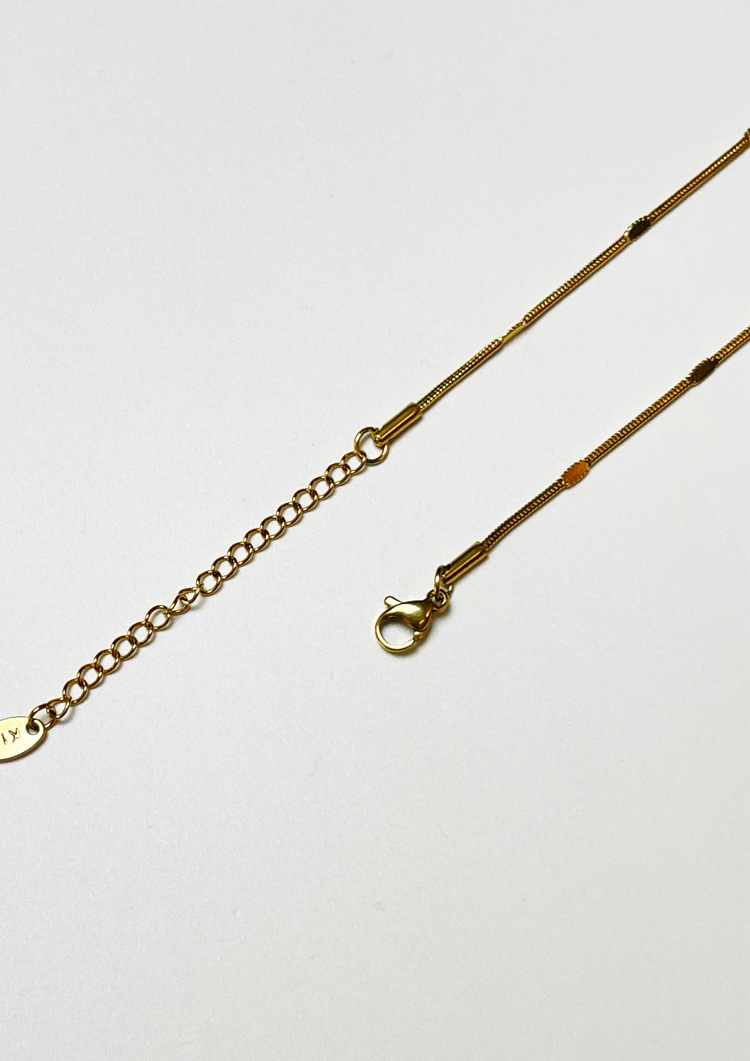 Box Flat Thin Gold Necklace
