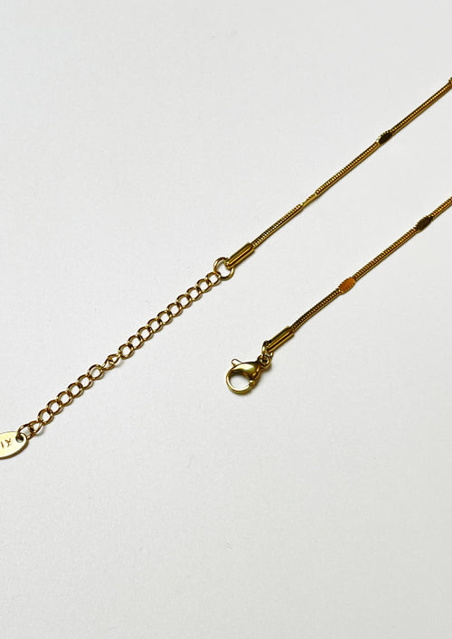 Box Flat Thin Gold Necklace